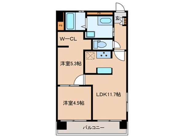 矢野マンションの物件間取画像